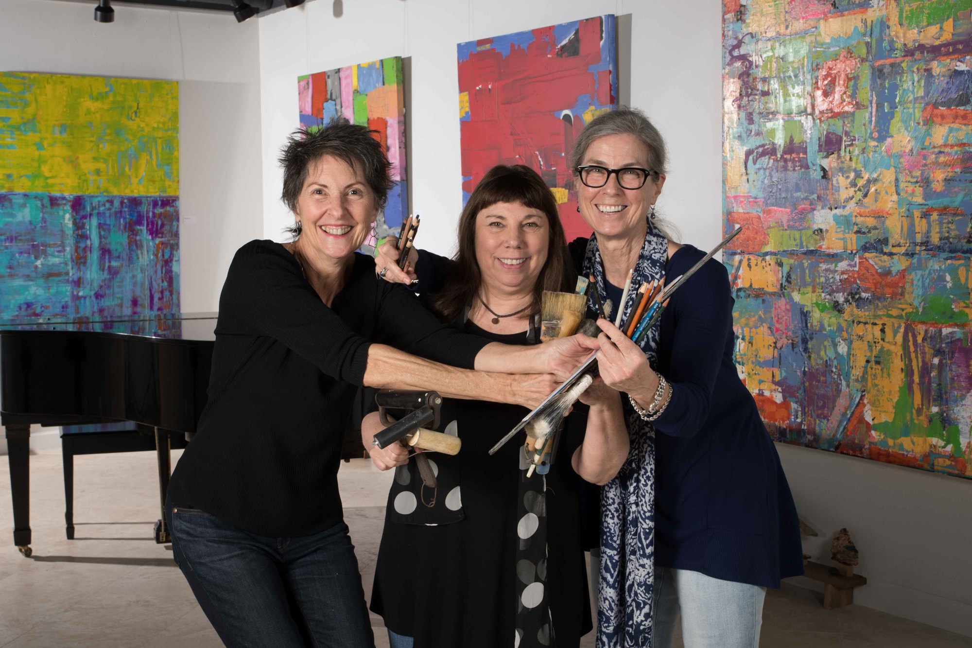 Grace Howl, Amy Ernst and Kate Hendrickson all come from different artistic disciplines. Courtesy photo