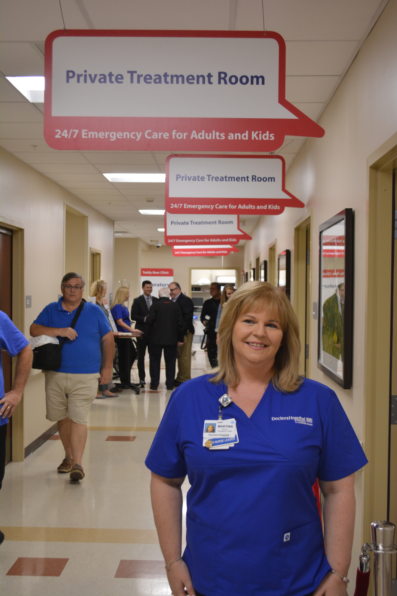 Martina Giquinto, the director of Doctors Hospital Main Campus ER and Lakewood Ranch ER, shows off the new facility.