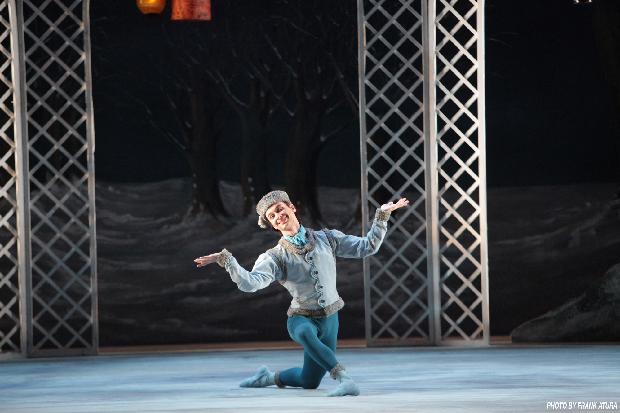 Logan Learned performs in Sir Frederick Ashton’s “Les Patineurs,” one of several big roles he was grateful to play. Courtesy photo