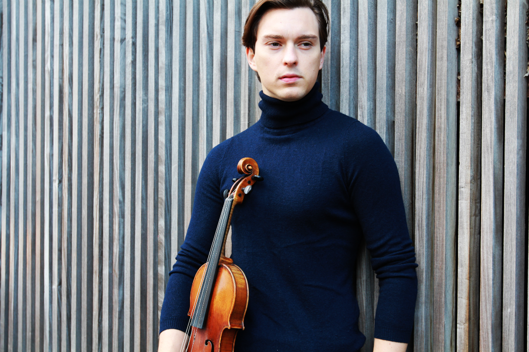 German violinist Sven Stucke, who will be one of the soloists to perform, is also a Montgomery Symphony violin fellow. Photo by Vicky HyunJin Lee