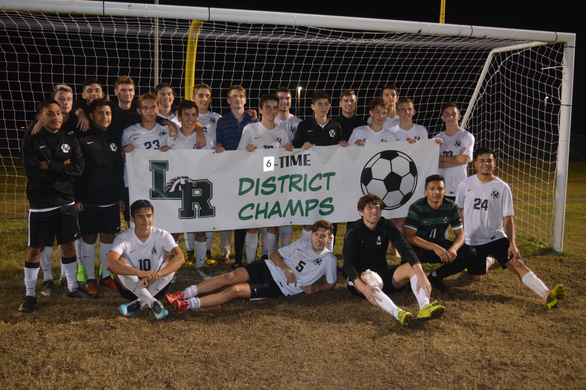 The Lakewood Ranch boys soccer team won its sixth-straight district title in 2018.