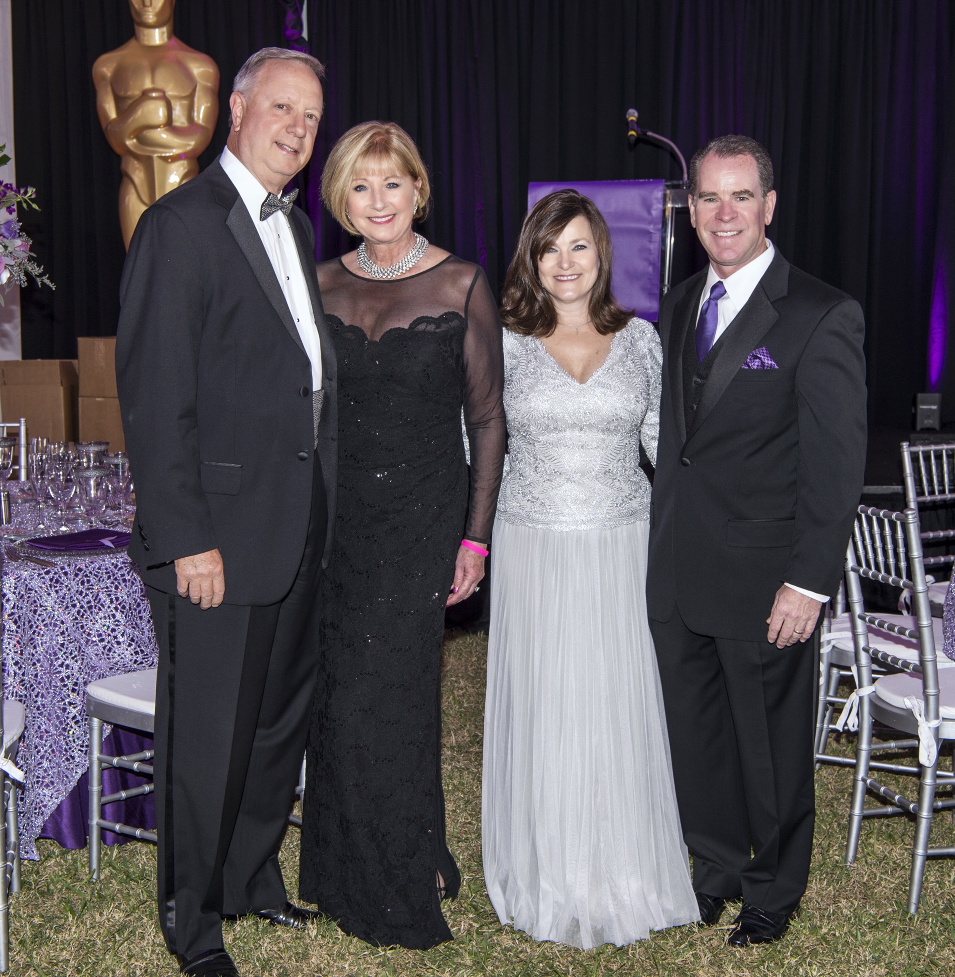 Co-Chairs David and Brenda Maraman and Wendy and Shaun Merriman at the 15th Annual Van Wezel Foundation Gala featuring Josh Groban on Sunday, Feb. 28 at Van Wezel Performing Arts Hall. Photo by Cliff Roles