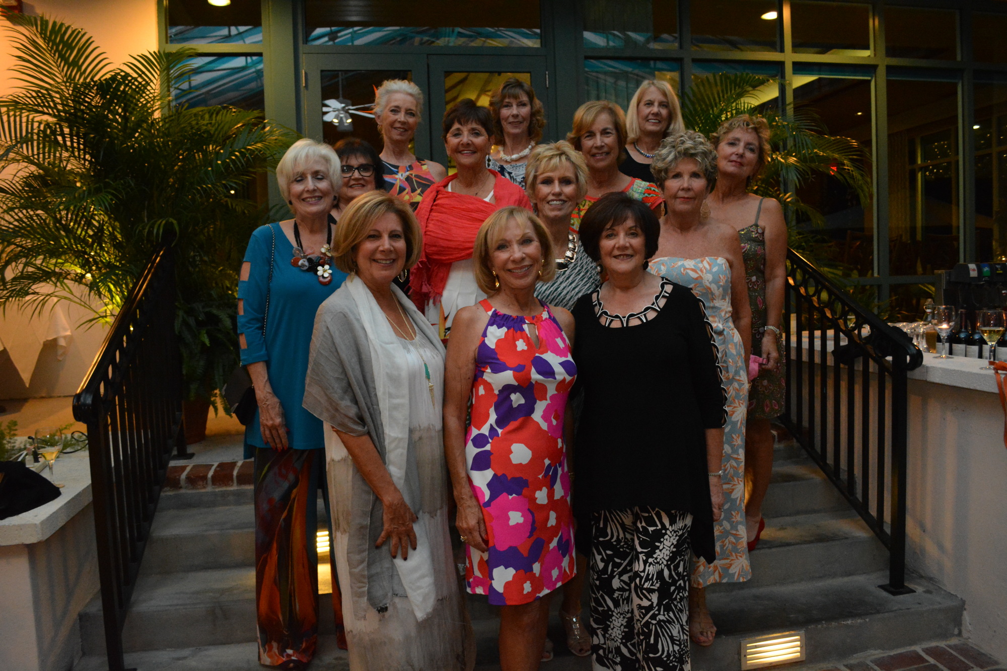 The University Park Women'     s Club event committee makes sure to take a photograph together.