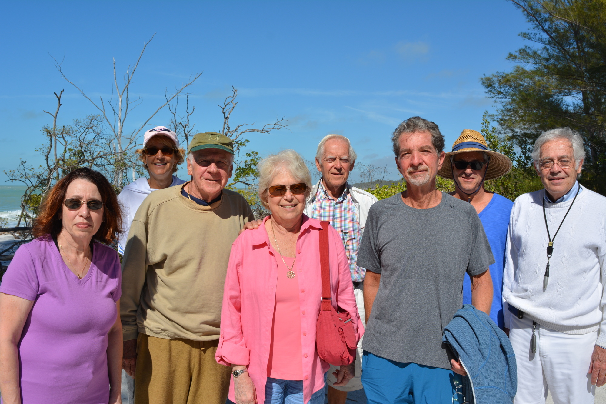 Members of LBK North, along with Town Commissioner Ed Zunz, surveyed the scene at Beer Can Island Wednesday.