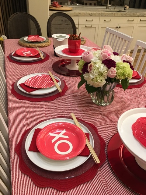 The Hunns’ home was decked out in Valentine's Day decor for their party on Feb. 4. Photo courtesy of Denise West