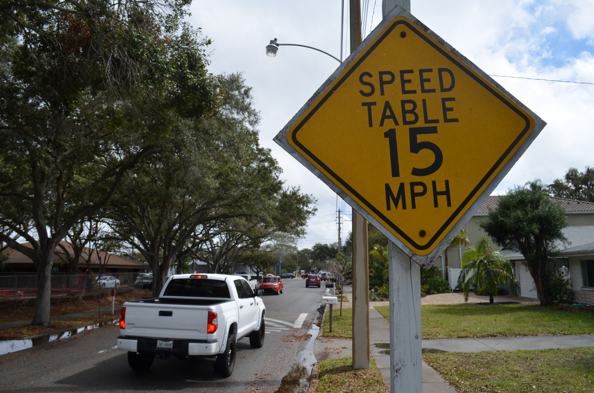 Residents say the speed bumps on Hyde Park Street aren't sufficient for getting drivers to slow down.