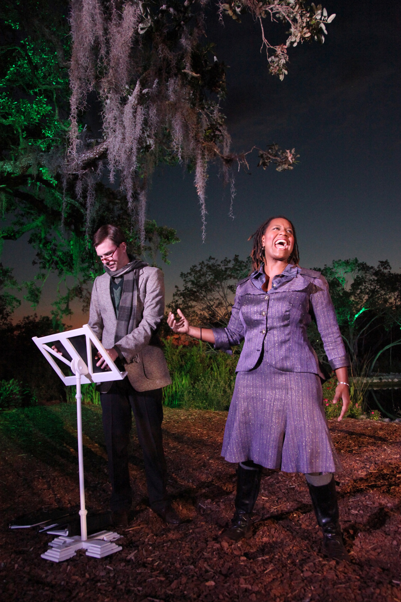 Aleksandr Krapivkin and Kedren Spencer in the FSU/Asolo Conservatory's production of 