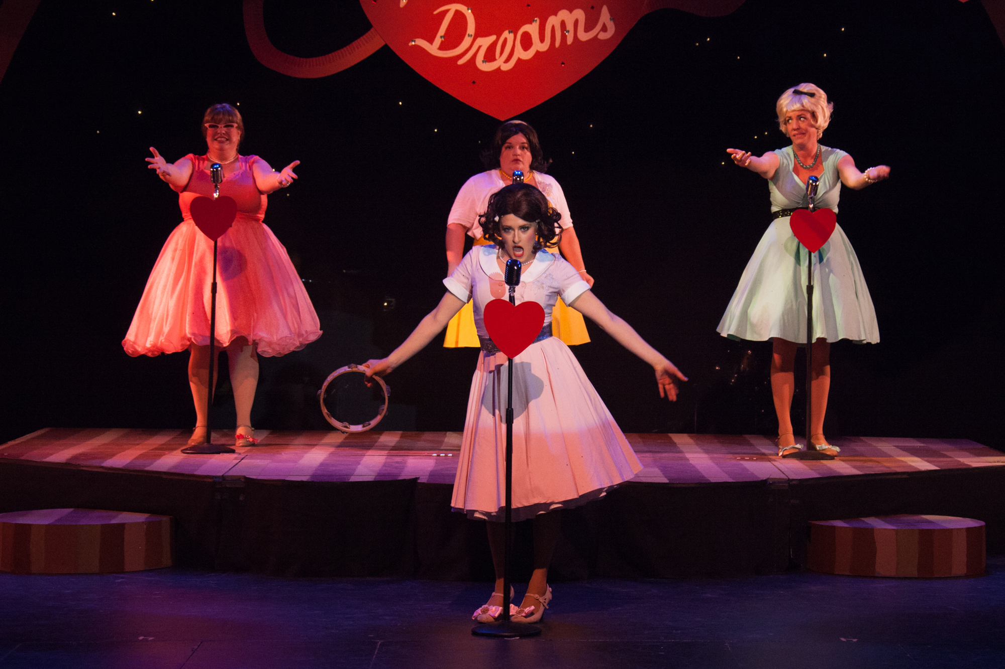 “The Marvelous Wonderettes” takes a lighthearted look at girl groups of the ’50s and ’60s. Courtesy photo.