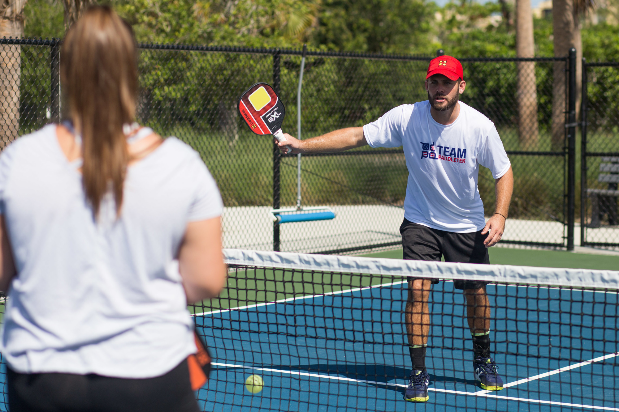 Jared Brooks began playing pickleball about two years ago following a spontaneous game after a tennis match. Photos by Kayleigh Omang