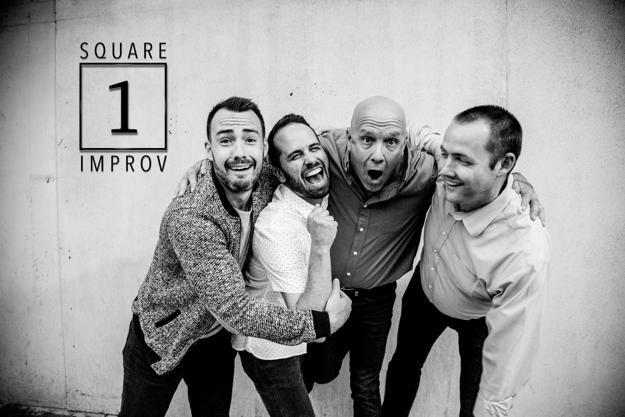 Greg Sofranko, Shaun Johnson, Dan Klein, and Scott Beatty of Square One Improv. Courtesy photo