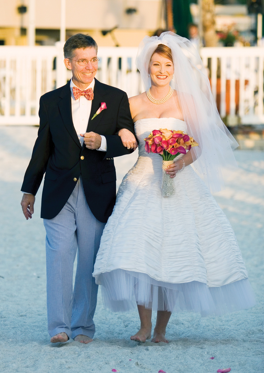 The Walsh family held a beach wedding November 2006 at the Colony.
