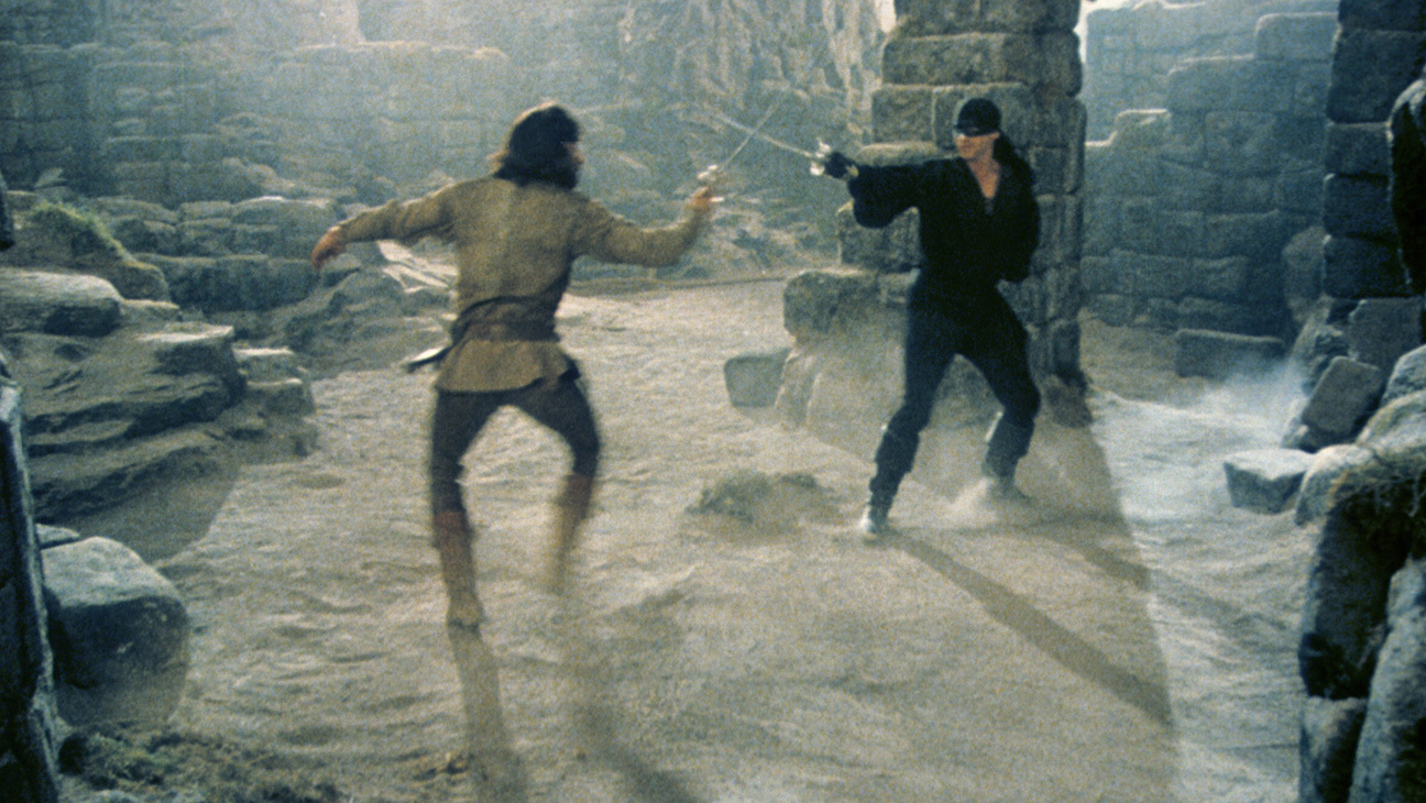 The famous sword fight from 