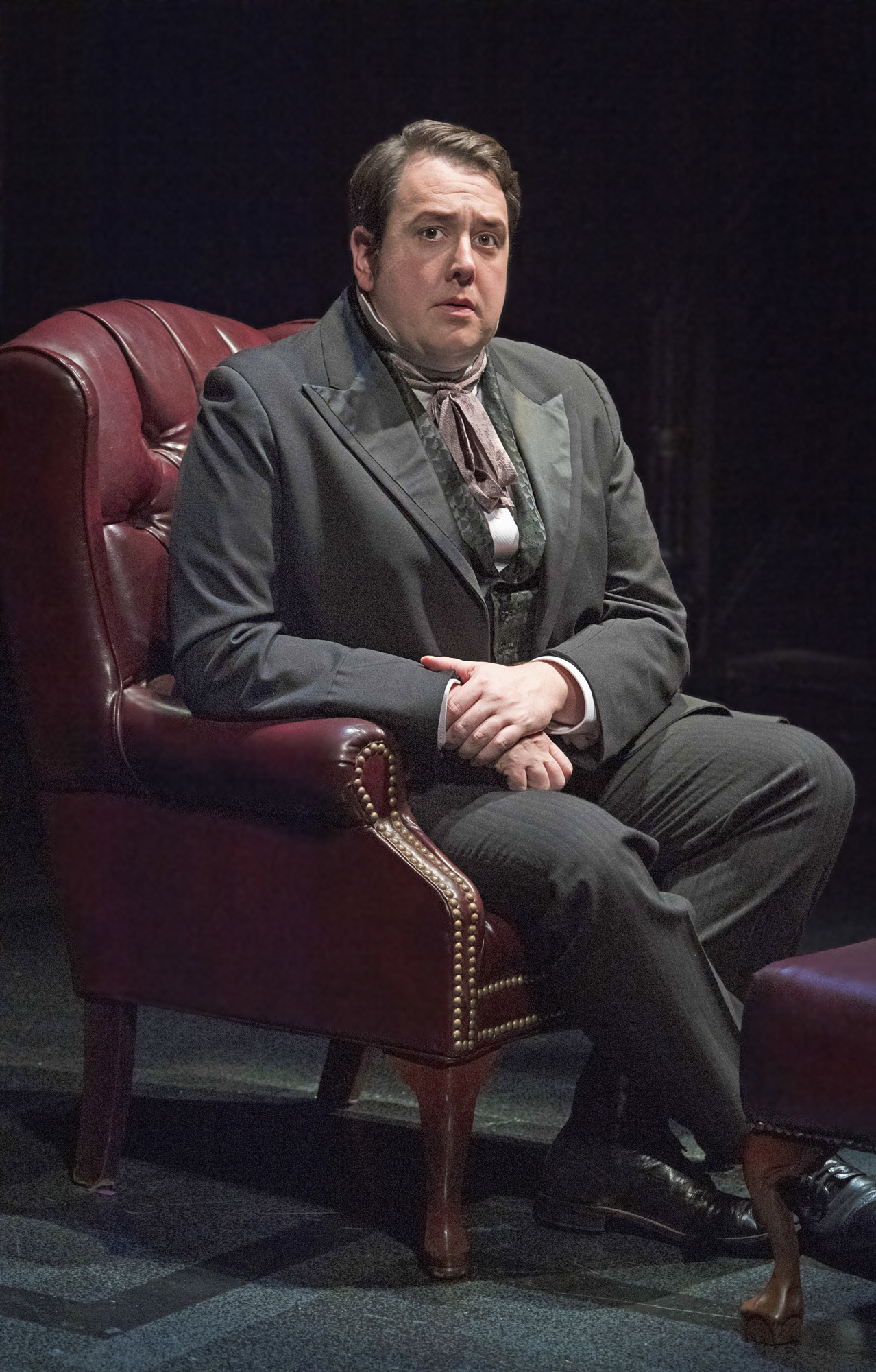 Brian Owen plays ever role other than the governess in “The Turn of the Screw.” Photo by Cliff Roles