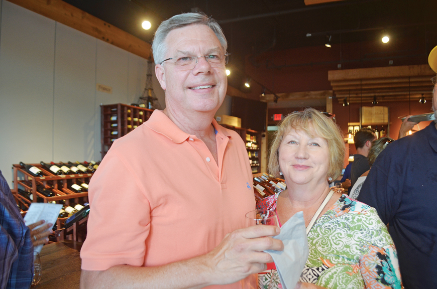 Indigo’s Clay and Ann Shimeall said Wine Walk Wednesday made for a perfect date night.