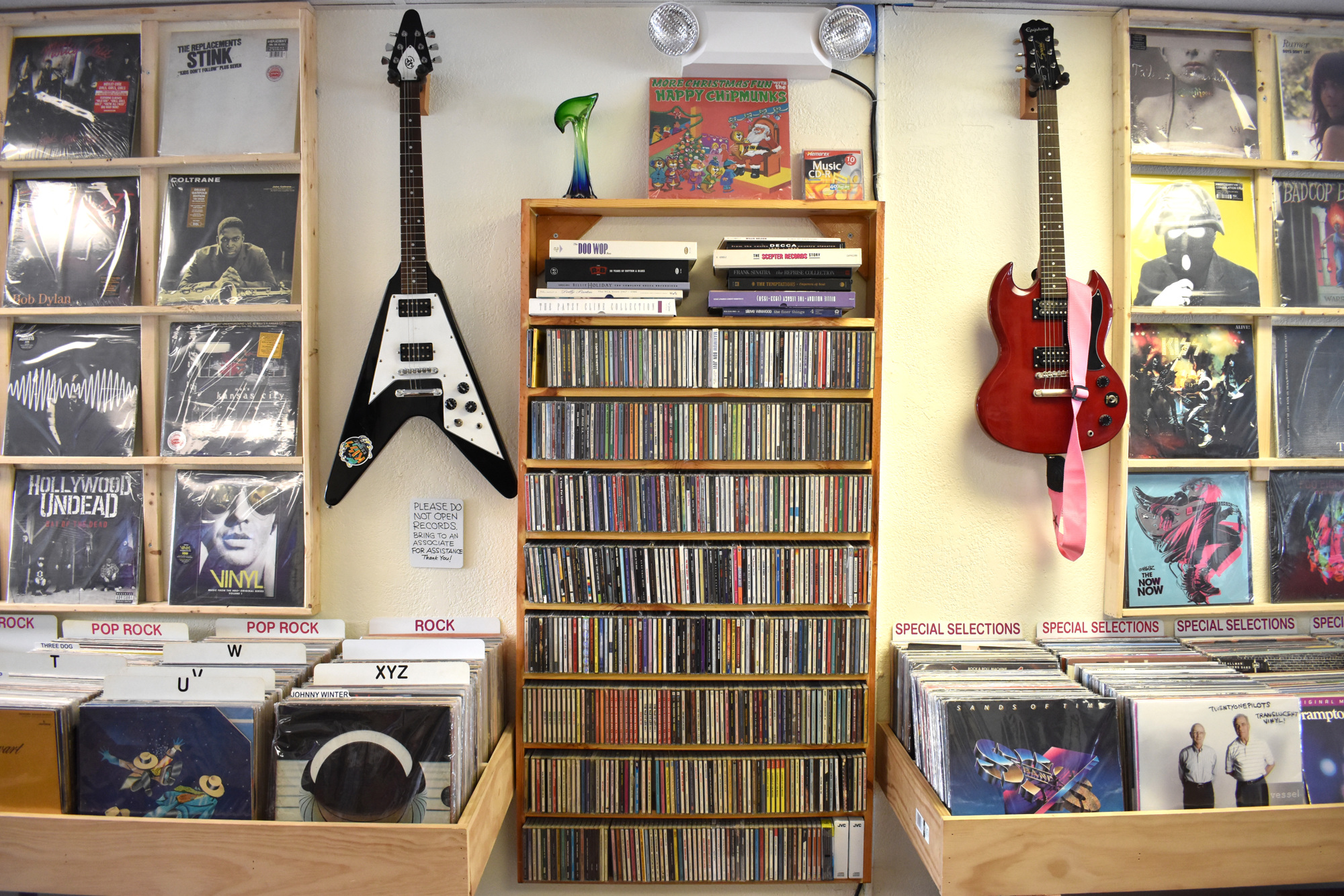RocketStar Records sells CDs and cassettes along with records. Photo by Niki Kottmann