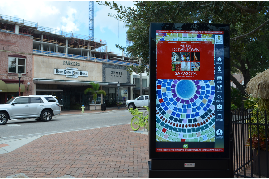 The DID is considering sharing the costs of the interactive kiosks with the city, should officials decide to move forward with the wayfinding project.