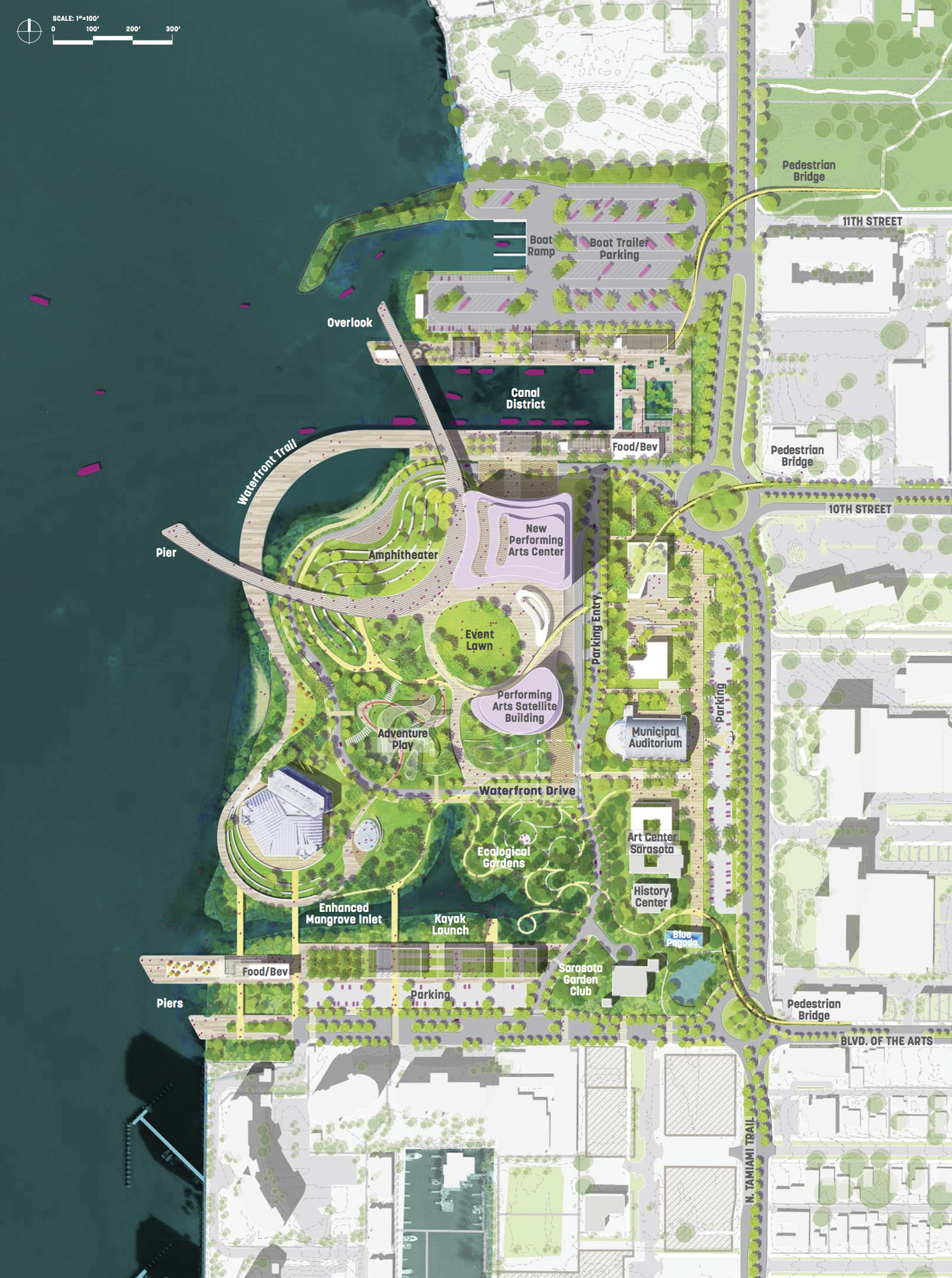 The Bay's master plan was developed using community input, refined at a series of public meetings held this year.