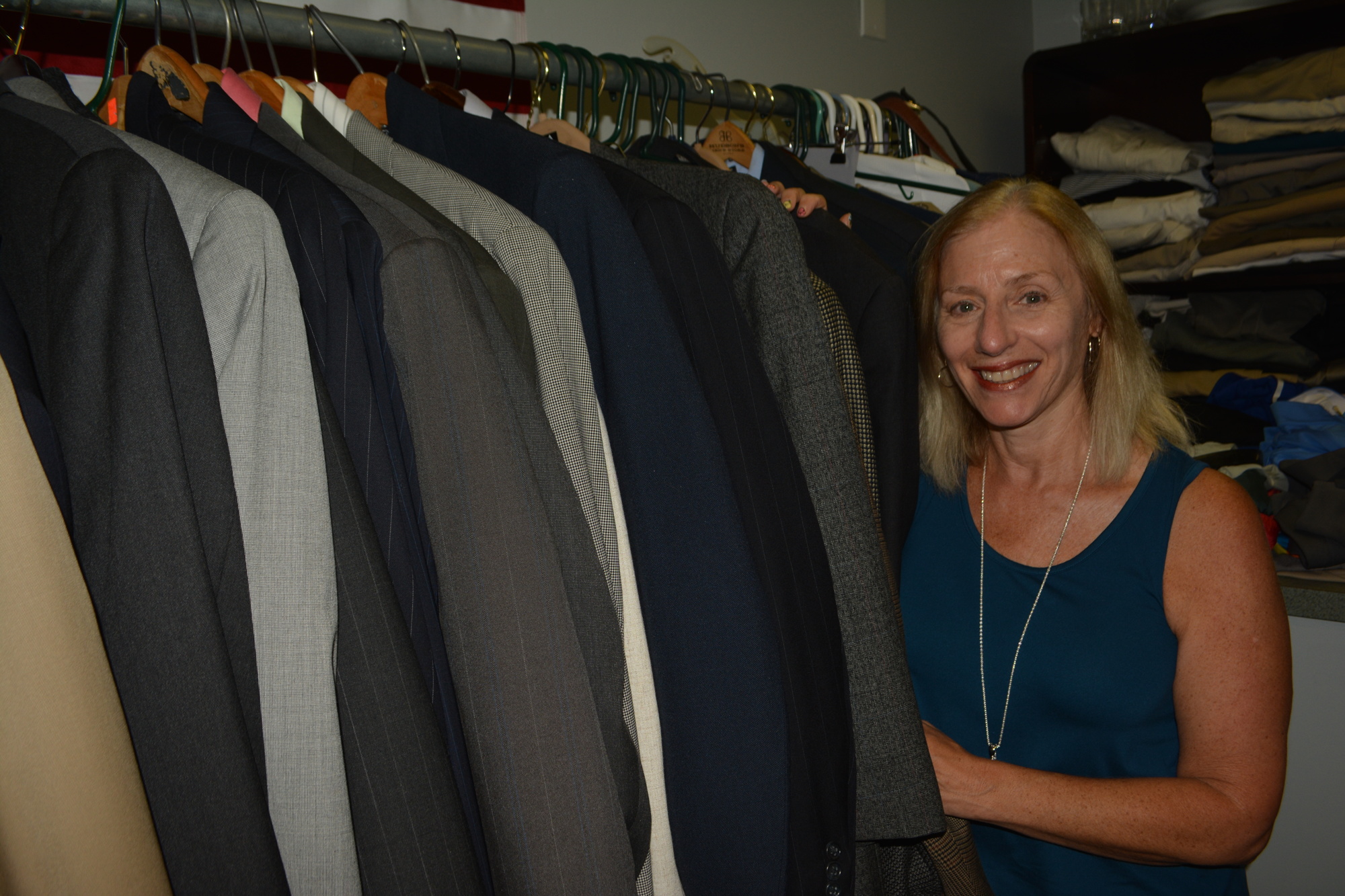 Elaine Mellon said she had collected about 70 suits in just two weeks.
