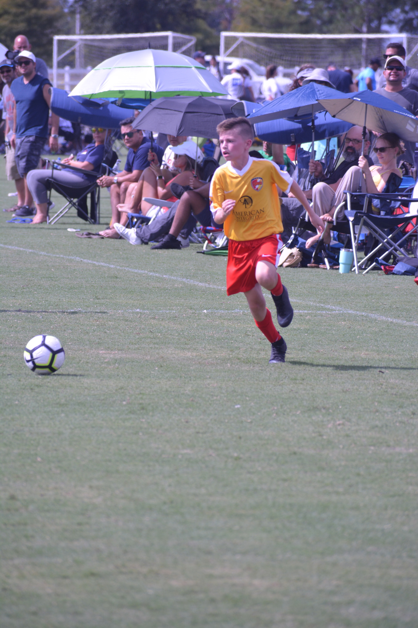Lakewood Ranch Chargers U12 forward Brayden Muye tracks down a loose ball. The Chargers were one of the teams watched by scouts at the at the IVP by FIGO7 tournament.
