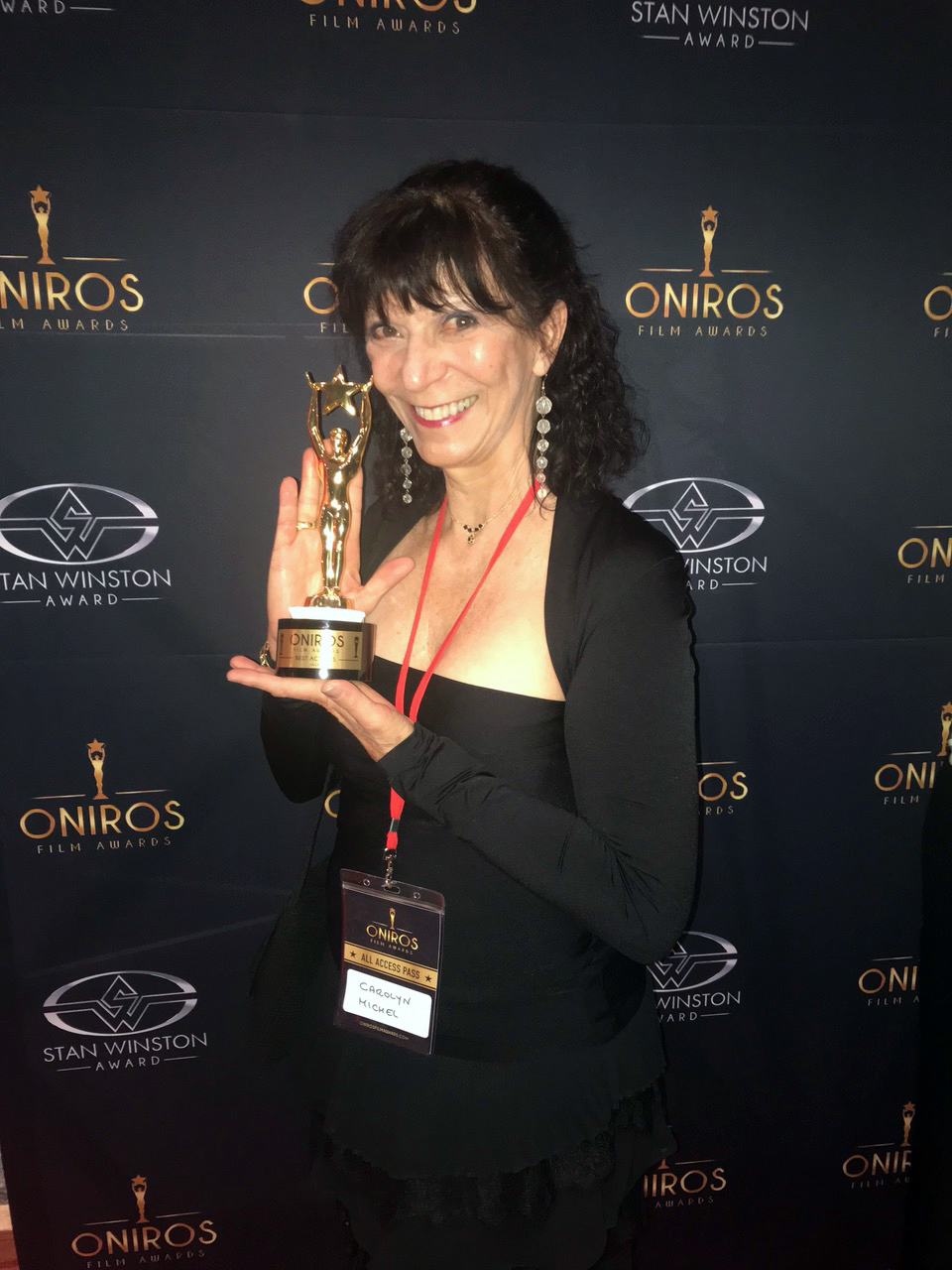 Carolyn Michel was awarded Best Actress of the Year at the Oniros Film Awards in Aosta, Italy, in August for her role as Tanya in the film “Katia.” Courtesy photo