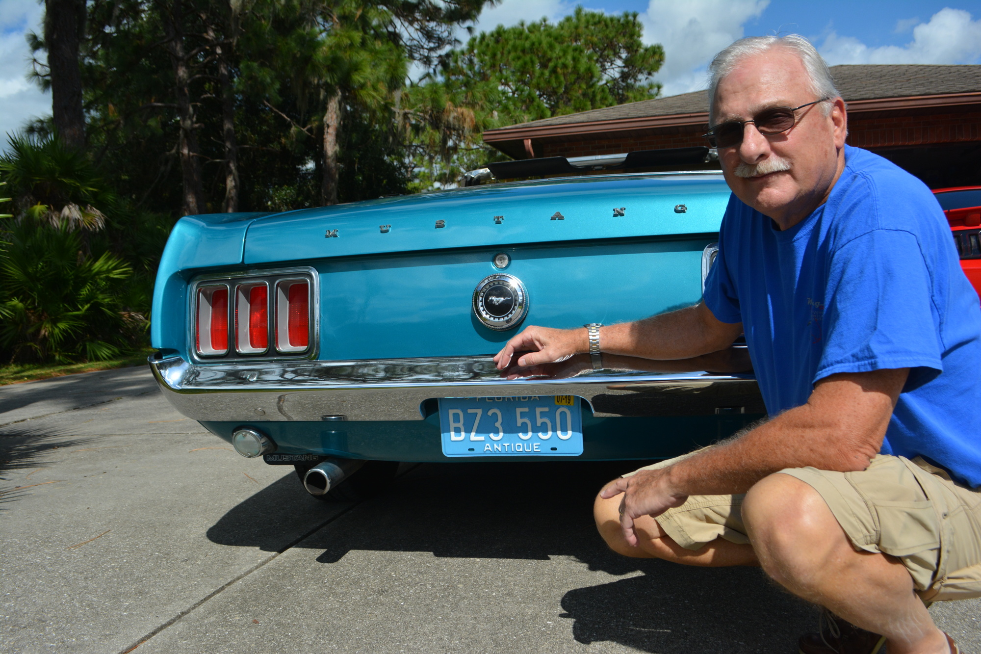 Larry Brunatti loves his 1970 Mustang convertible he will be showing at the 27th Ponies Under the Palms at Main Street at Lakewood Ranch on Nov. 18.