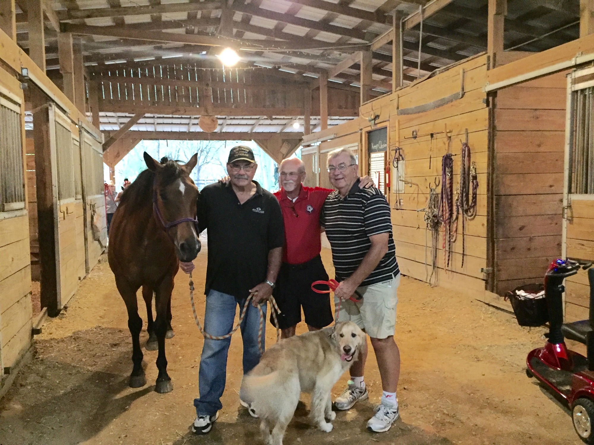 Veterans take part in equine therapy at S.A.D.L.E.S. Ranch through the CODE H.O.R.S.E. program. 
