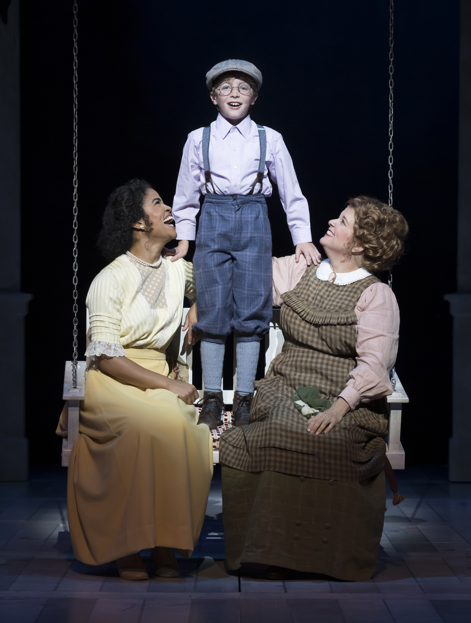 Britney Coleman, Charles Shoemaker and Alison England perform in Asolo Repertory Theatre’s production of “The Music Man.