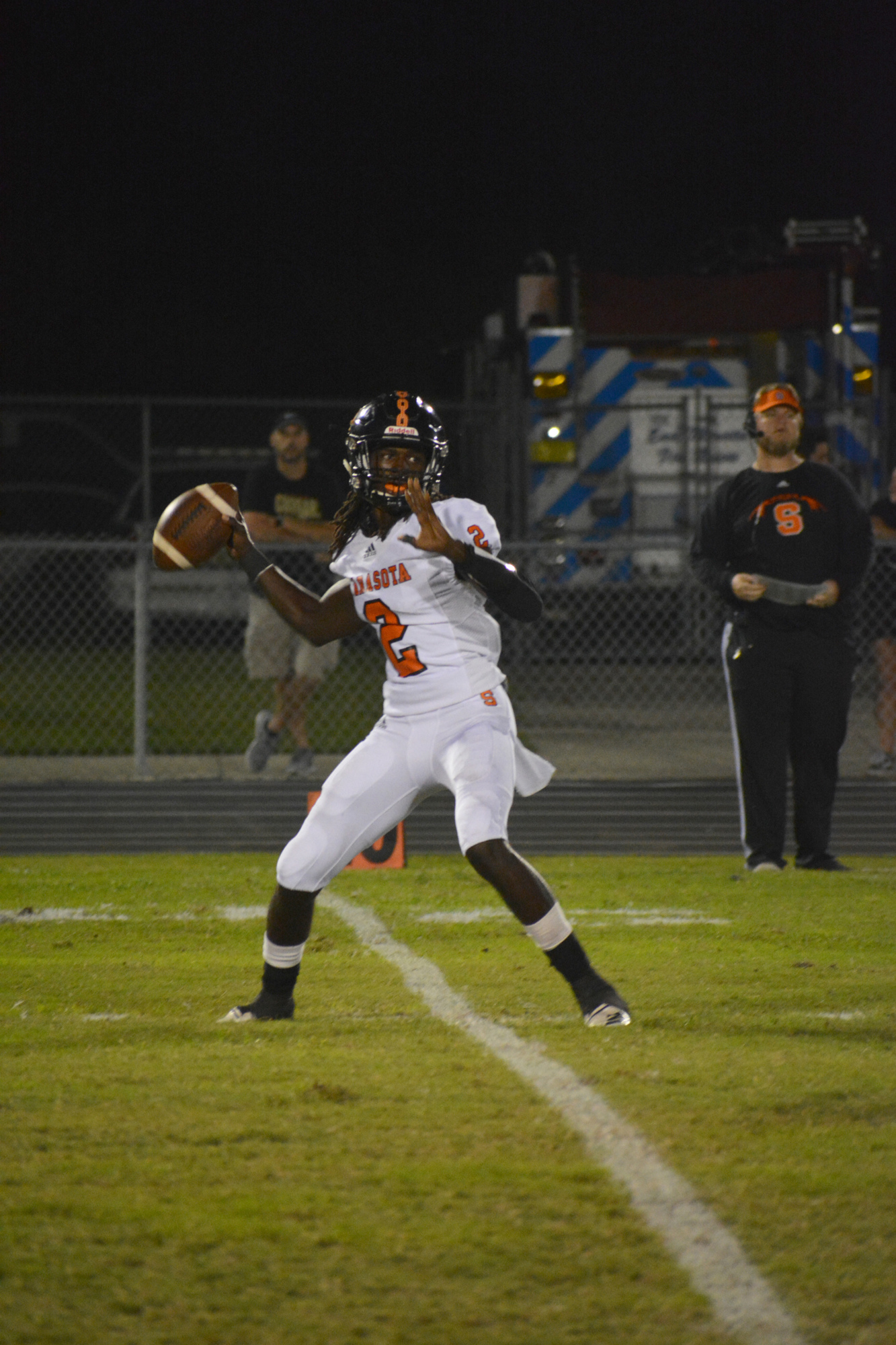 Robbie Peterson was thrust into the QB role this season for Sarasota High.