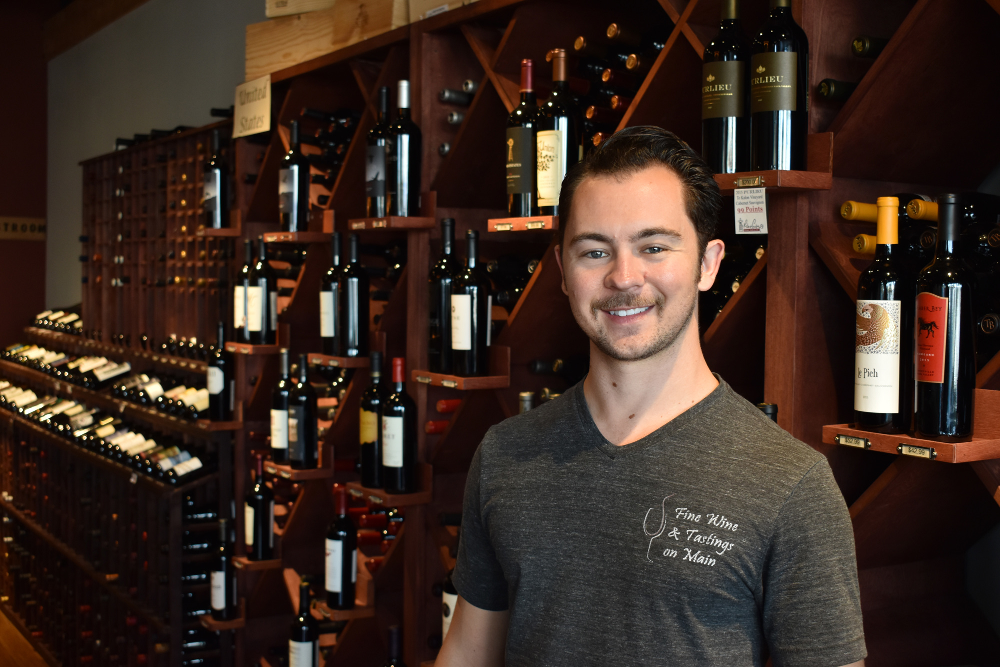 Scott Shortt owns Fine Wine & Tastings on Main. Photo by Niki Kottmann