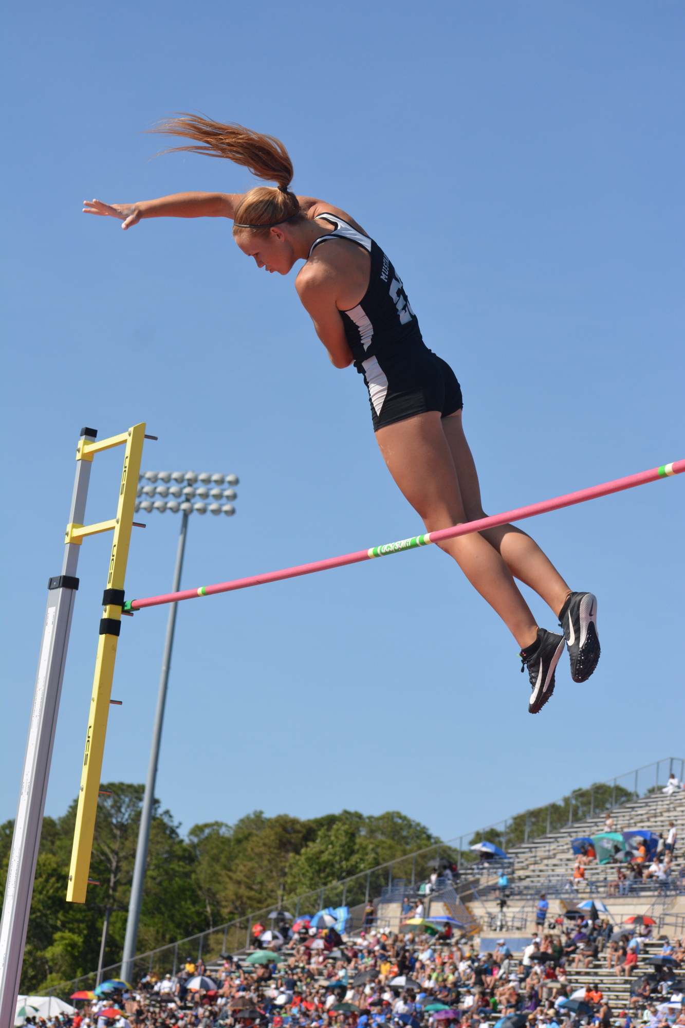 1. Lakewood Ranch's Karen Kay Lyvers won the 4A girls pole vault at the track and field championships.