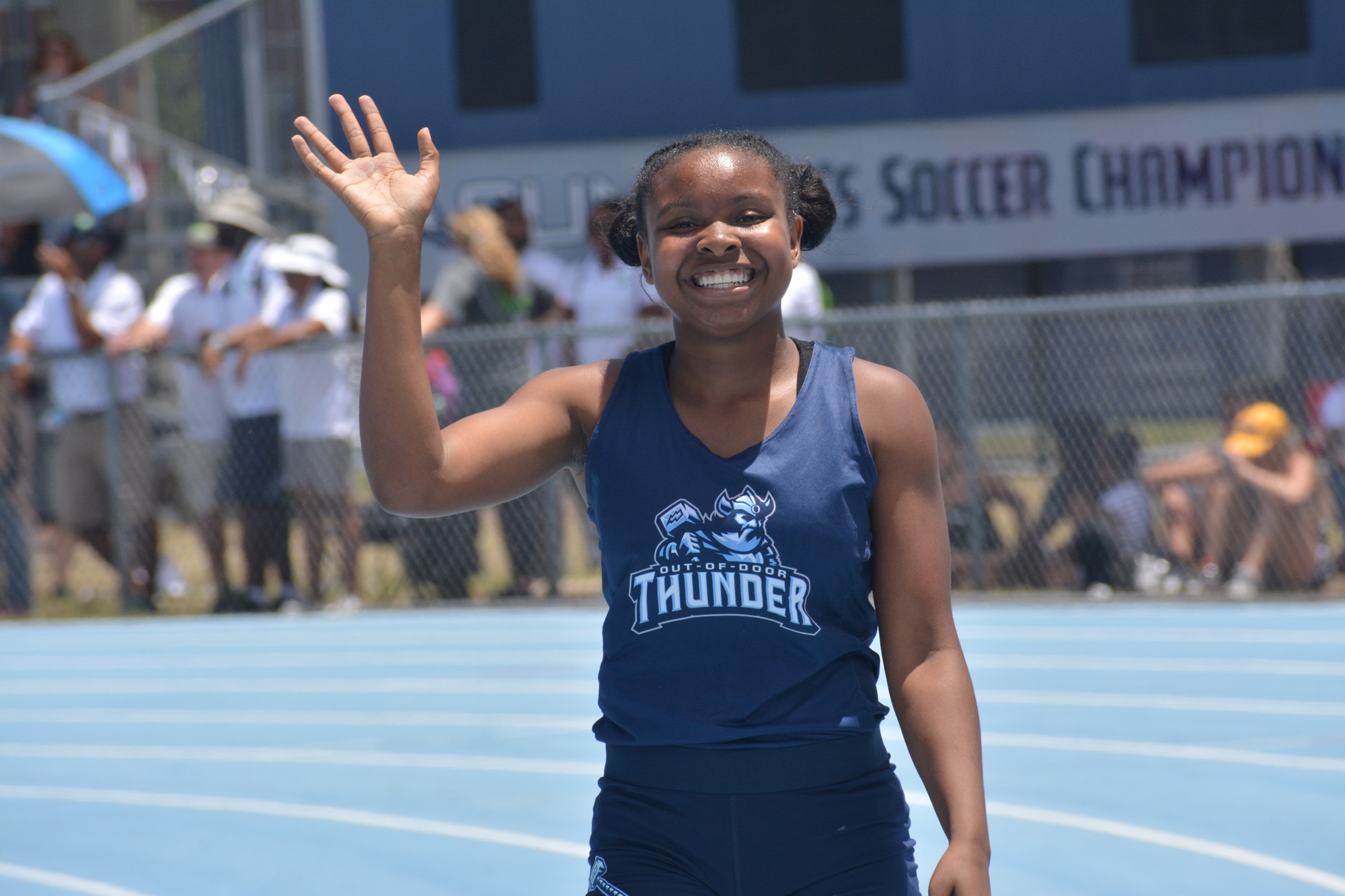 1. ODA's Saraiah Walkes took gold in the 1A 100-meter dash at the track and field championships.