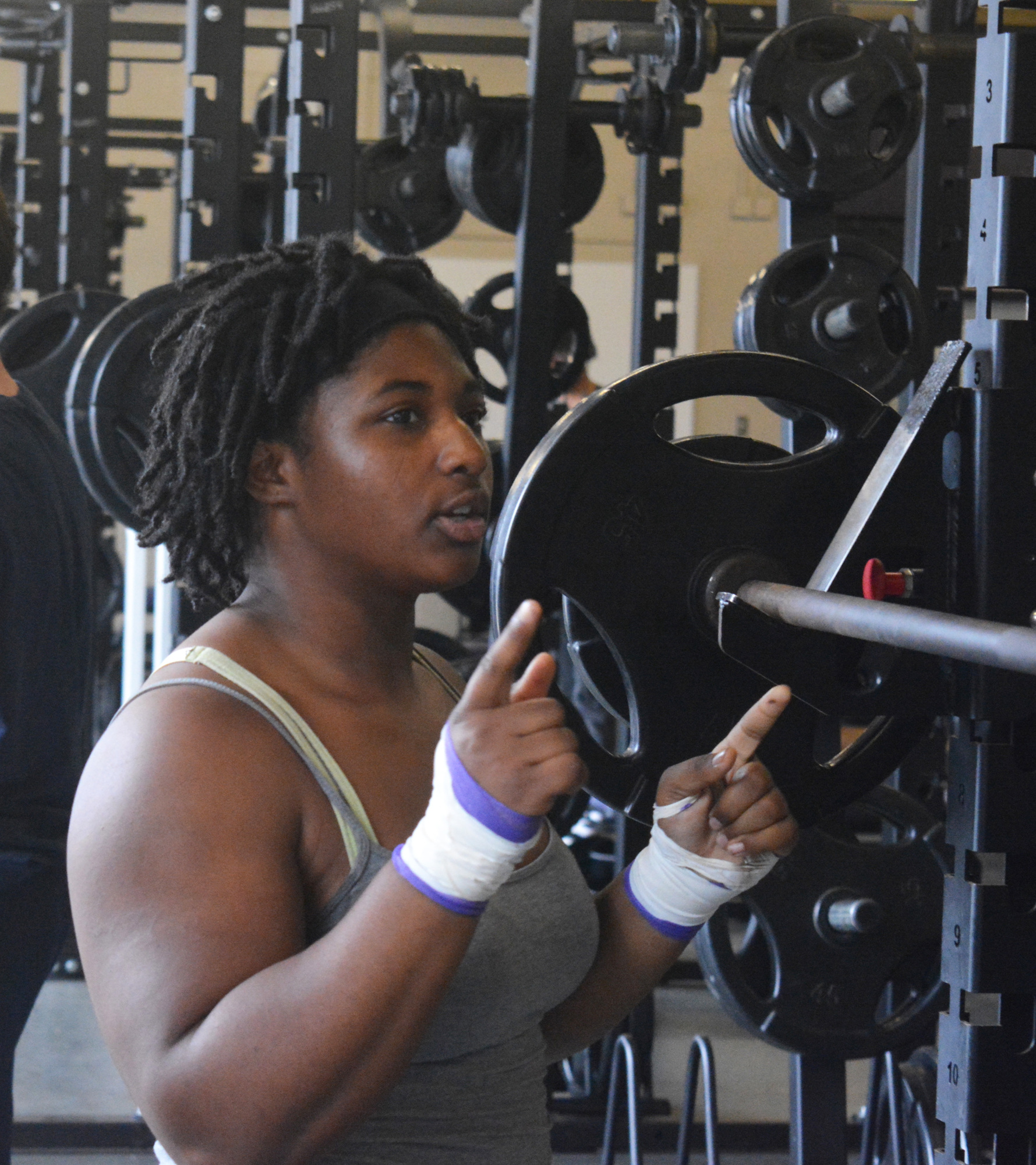 2. Booker High senior Christian McKay won the state girls weightlifting title and set a record in the bench press.
