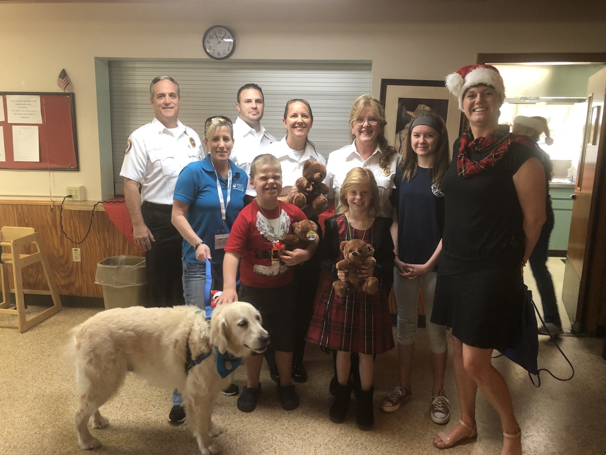 The Longboat Key Firefighters Association  attended the Face Autism’s Sensory Sarasota event and handed out bears.