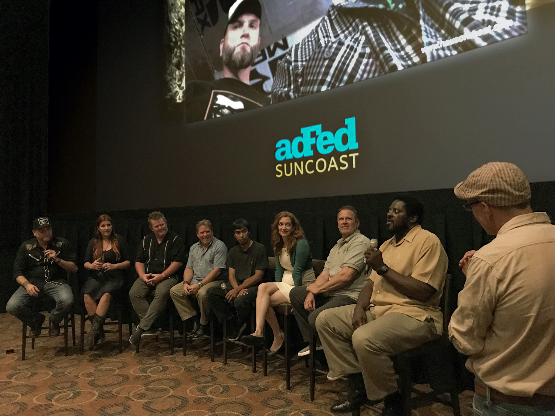 A lively panel discussion following the Nov. 8 screening at the American Advertising Awards Kick-Off was enjoyed by a sold-out crowd. Courtesy photo