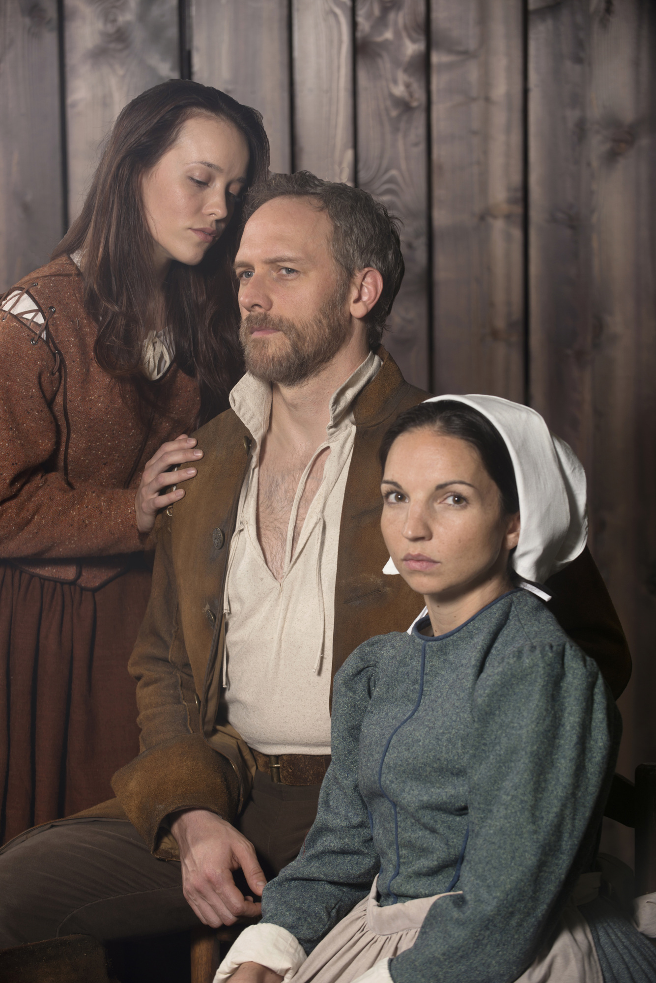 Amanda Fallon Smith, Coburn Goss, and Laura Rook star in Asolo Repertory Theatre’s production of “The Crucible.” Photo by John Revisky
