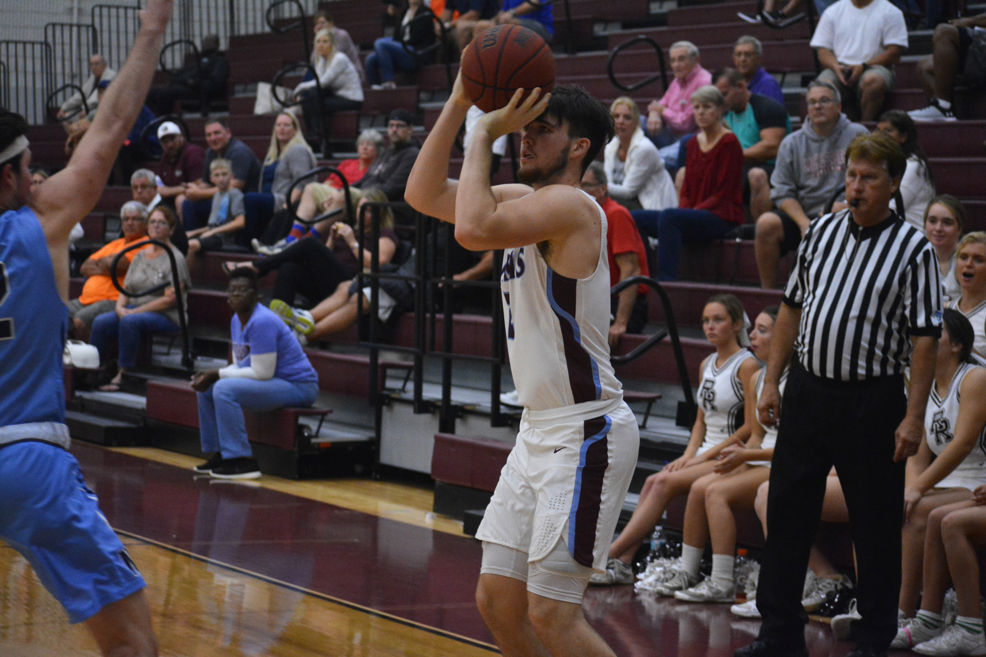 Riverview junior Zach Mobley hit a three-pointer late in the game against Newsome.