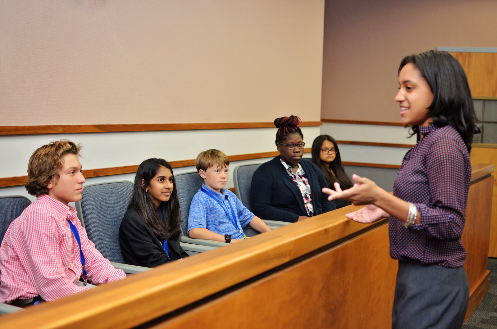 Teen Court is run by students so that defendants may be positively redirected by their peers. Photo courtesy of the Teen Court of Sarasota.