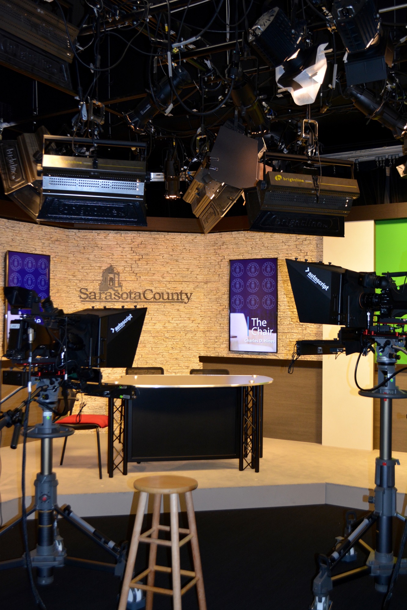 The Access Sarasota in-house television studio.
