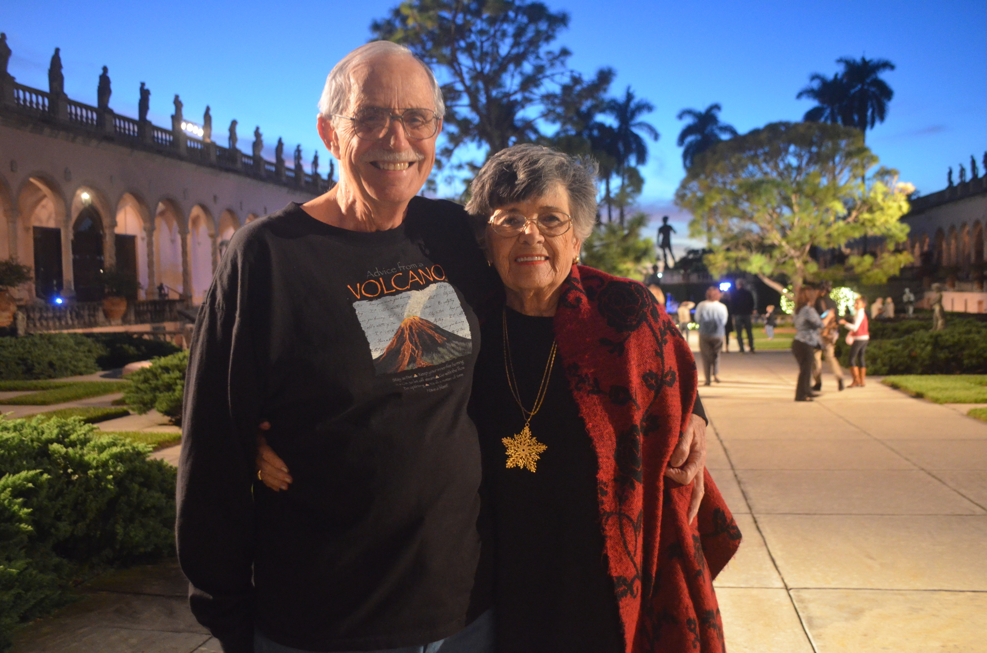 Bill and Susan Rykamp at the Ringling in December.