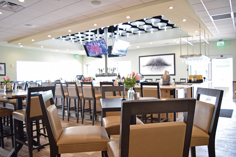 Greg Campbell, who acted as the general contractor, choose custom and local elements to decorate the restaurant.