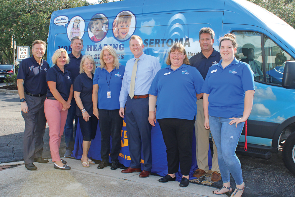 The Sarasota chapter helped fund a hearing screening van that travels the state providing free screening to adults and children.