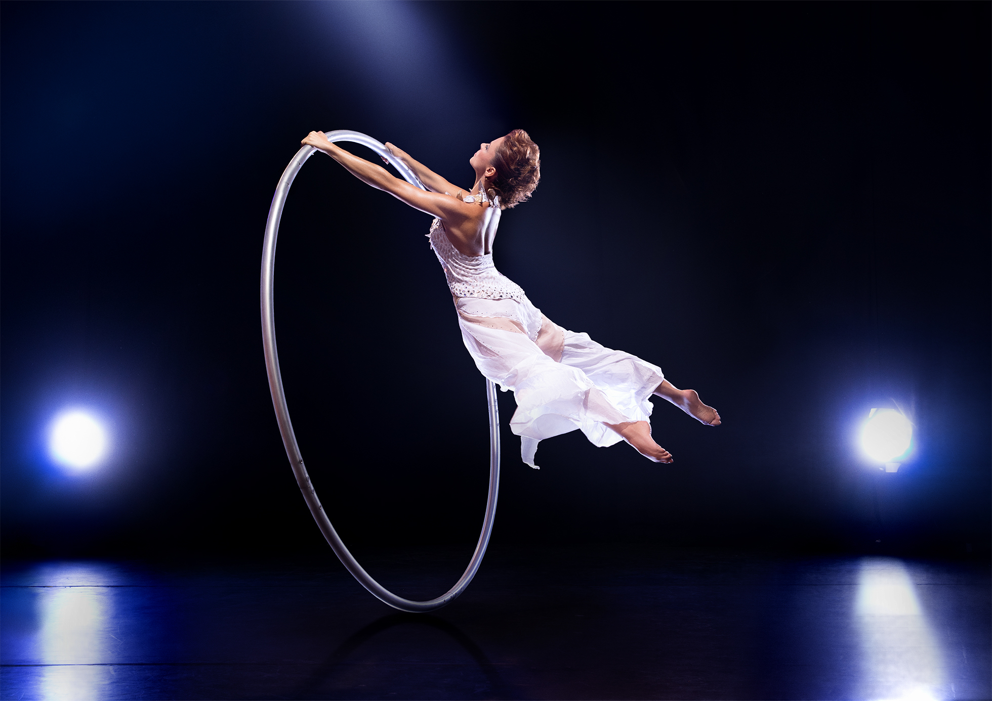 Valerie Inertie is a Cyr wheel artist, aerialist and circus choreographer who’s done social circus projects in Burkina Faso, Brazil and Haiti. Courtesy photo