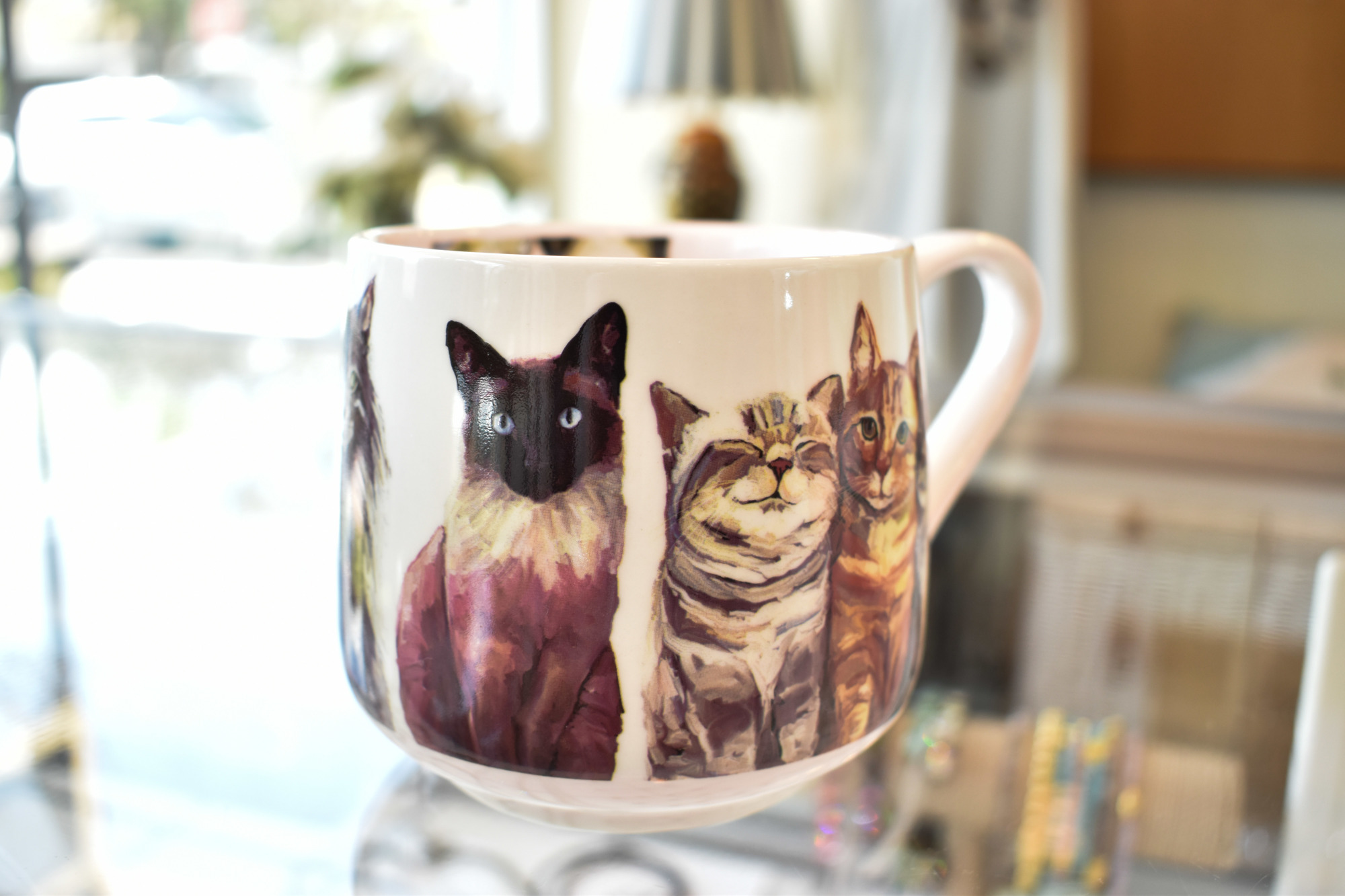 Wish On Main, Feline Friends Cat Mug, $17