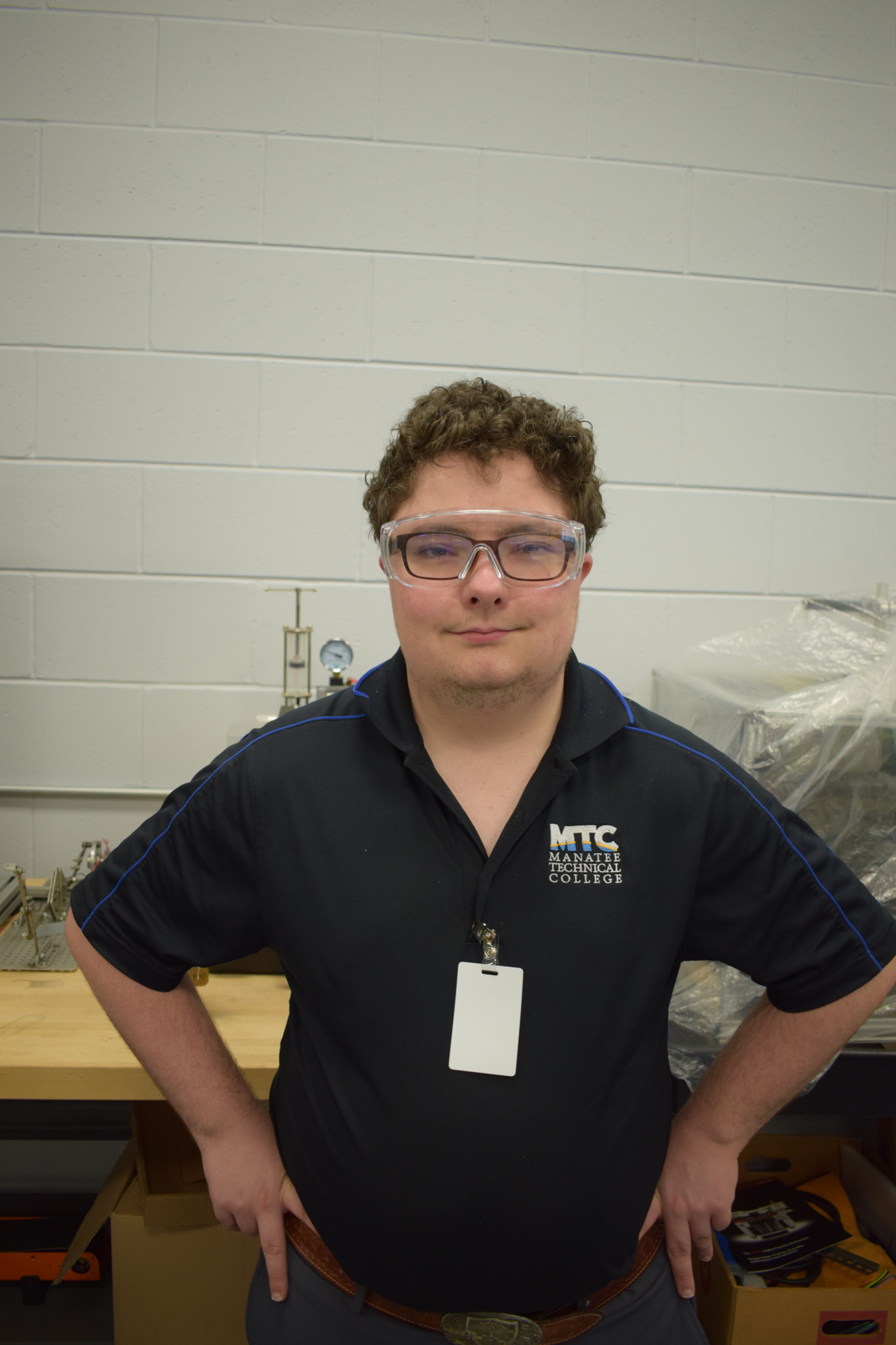 Michael Baillie is a student in the Advanced Manufacturing course.