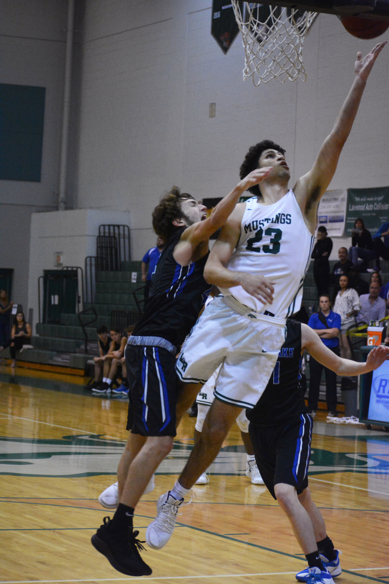 Lakewood Ranch High junior guard Christian Shaneyfelt hits a layup. He finished with a team-high 23 points.