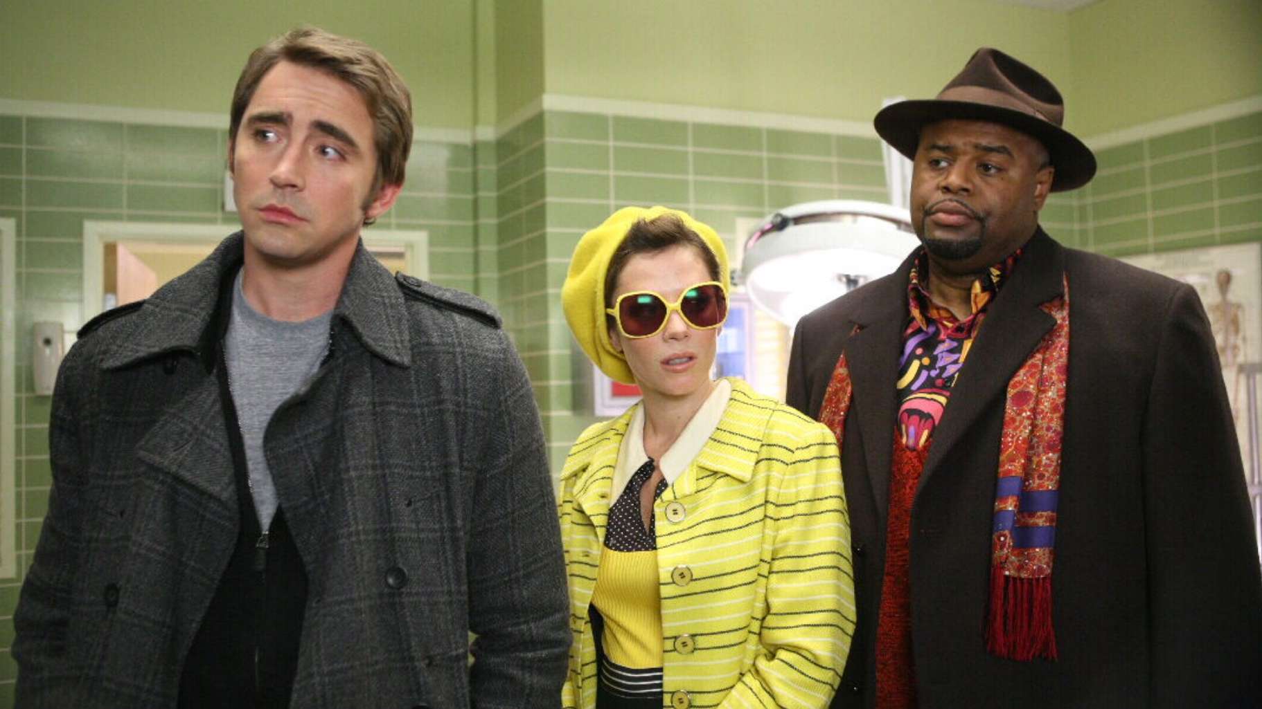 Lee Pace, Anna Friel and Chi McBride in 