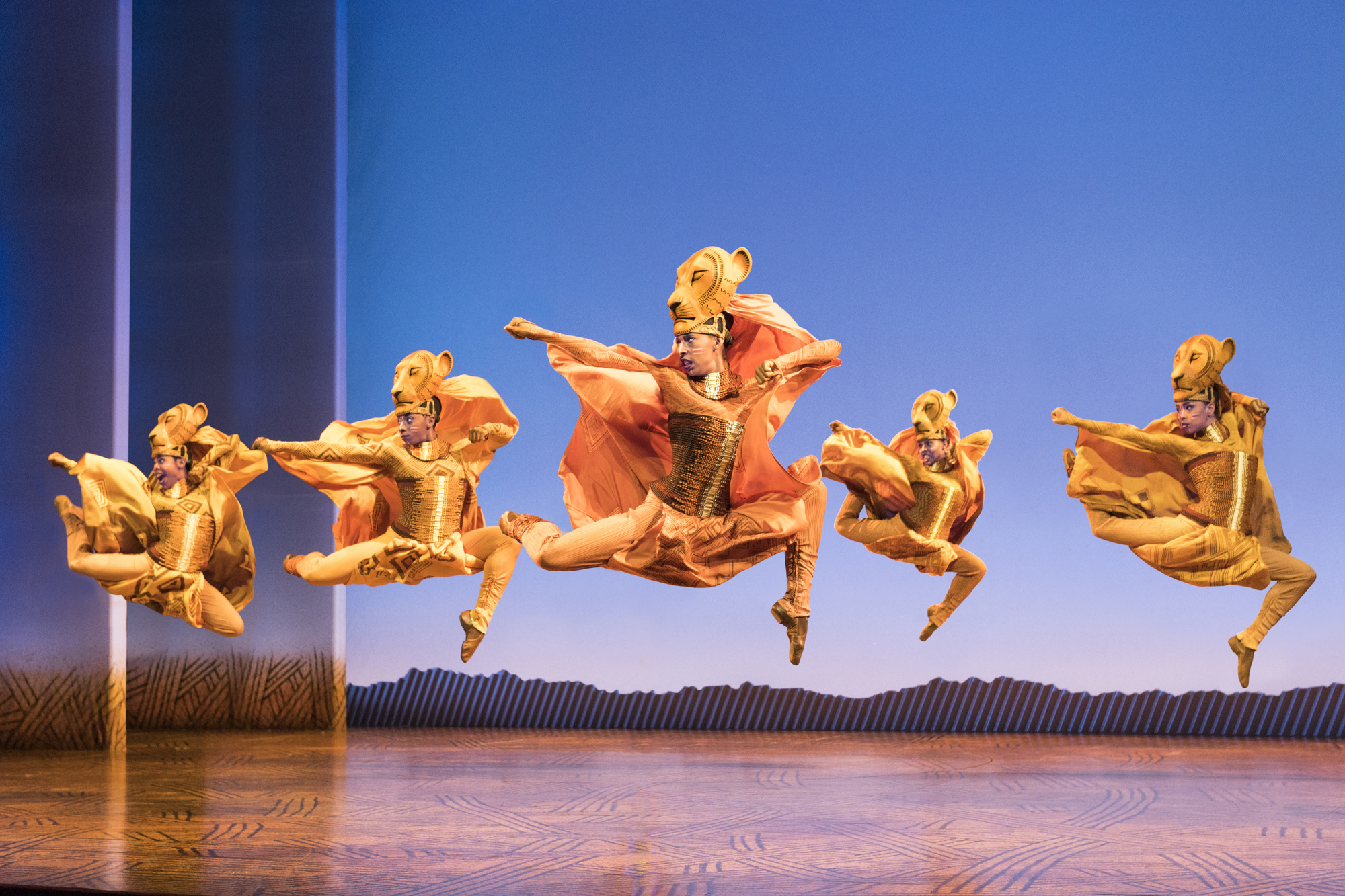 Lionesses dance in Disney's touring production of 
