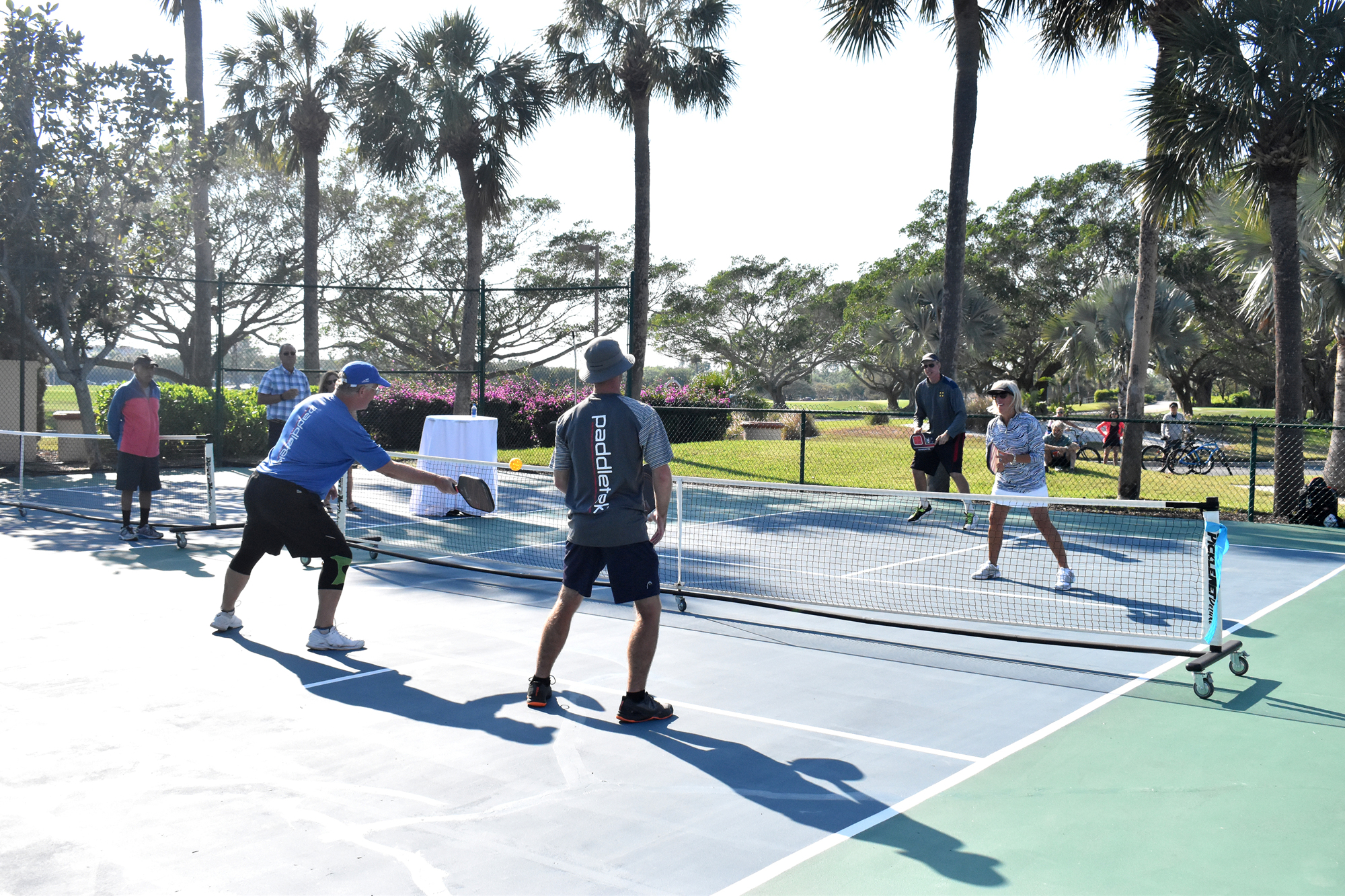 The courts were added to the club property following an increased interest in the sport.