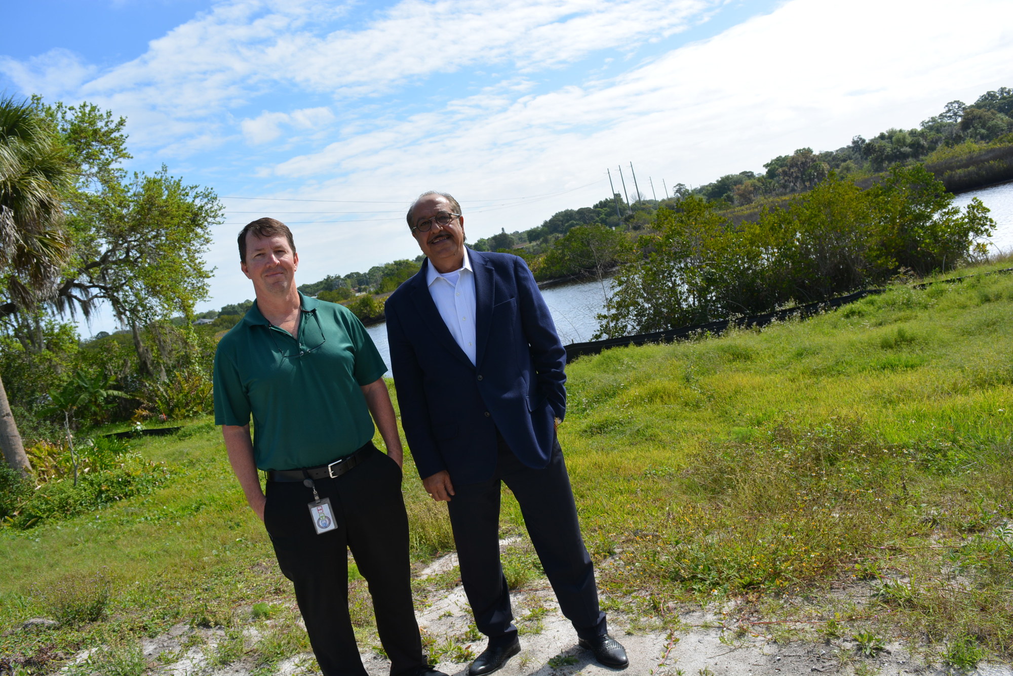 Manatee County Project Manager Eric Shroyer and Deputy Director  of the Engineering Services Division Sia Mollanazar Manatee County acquired the 40 parcels needed to build 44th Avenue East across Braden River.