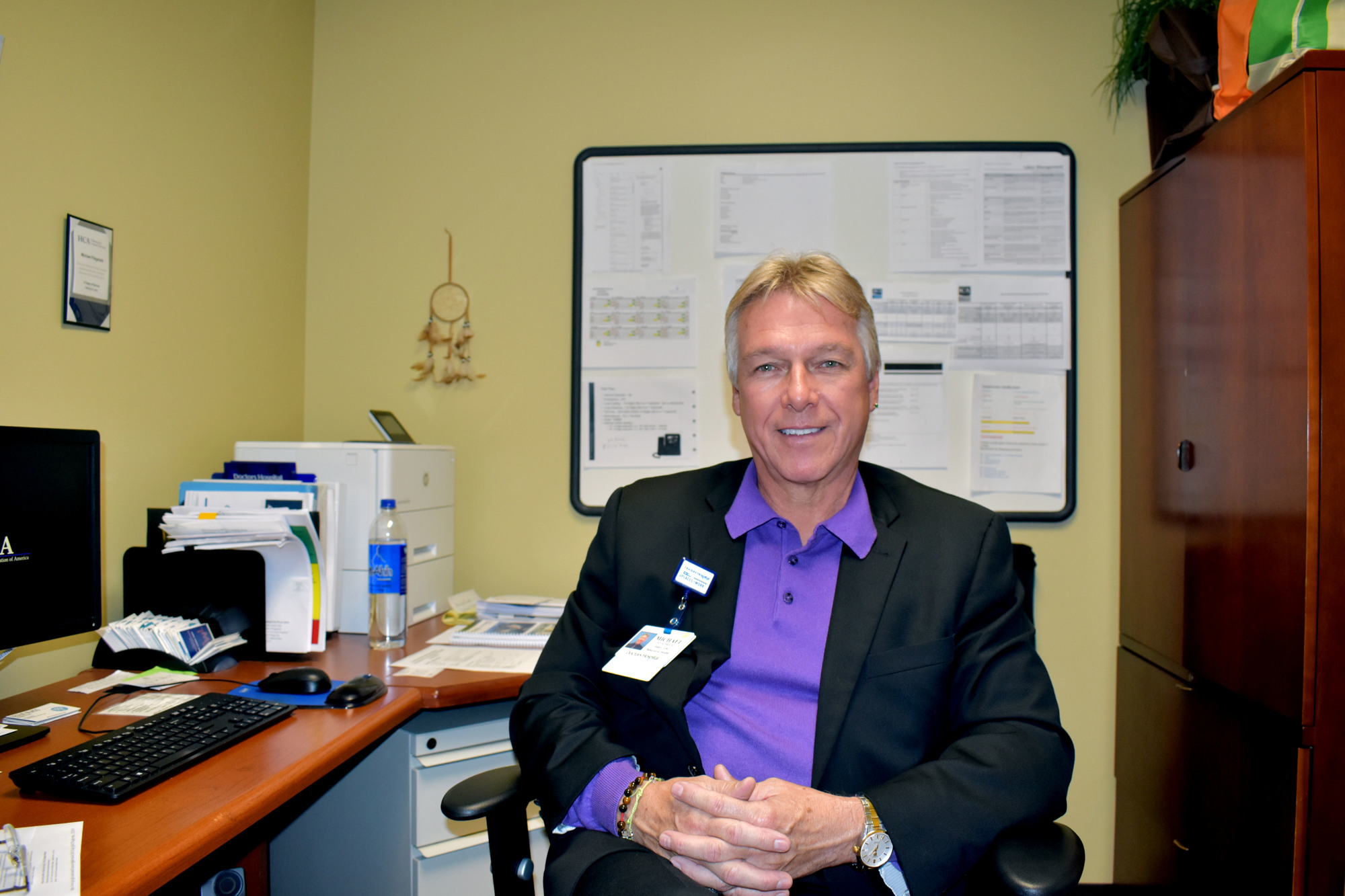 Michael Fitzgerald, director of behavioral health at Serenity Place, works with caregivers daily.